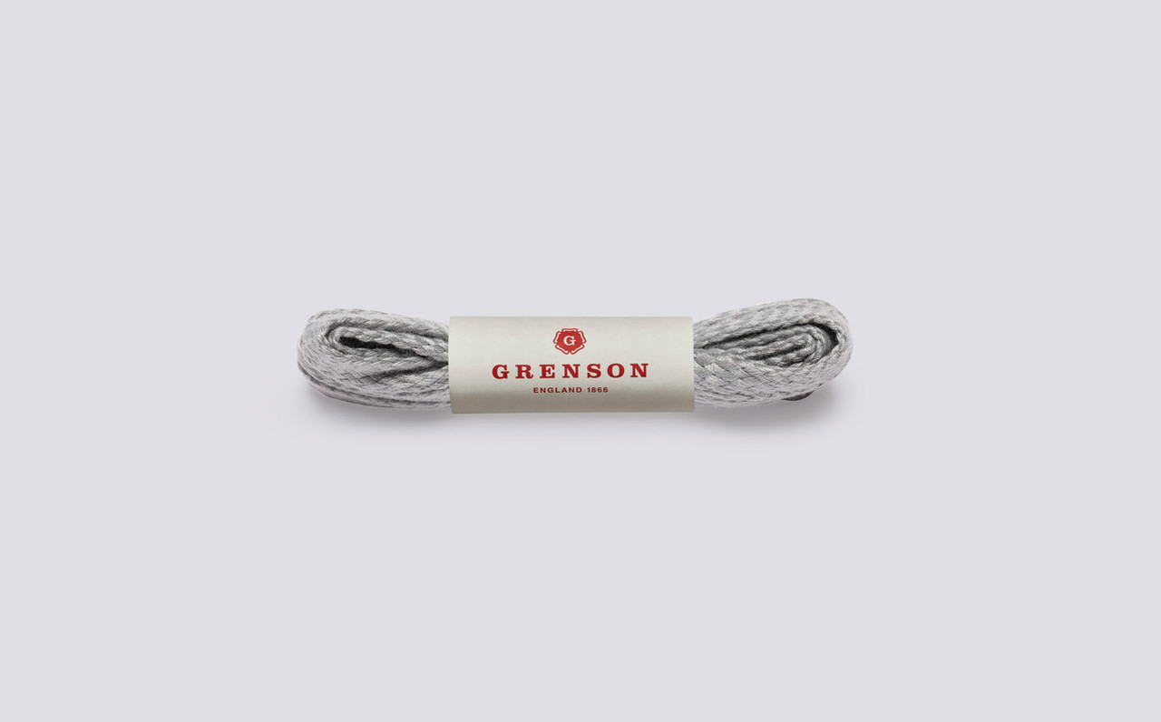 Flat Boot Laces Grey Unisex Boot Laces 110cm Grenson