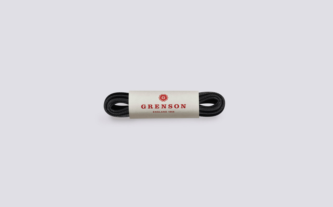 Flat Sneaker Laces Black Unisex Shoe Laces 100cm Grenson