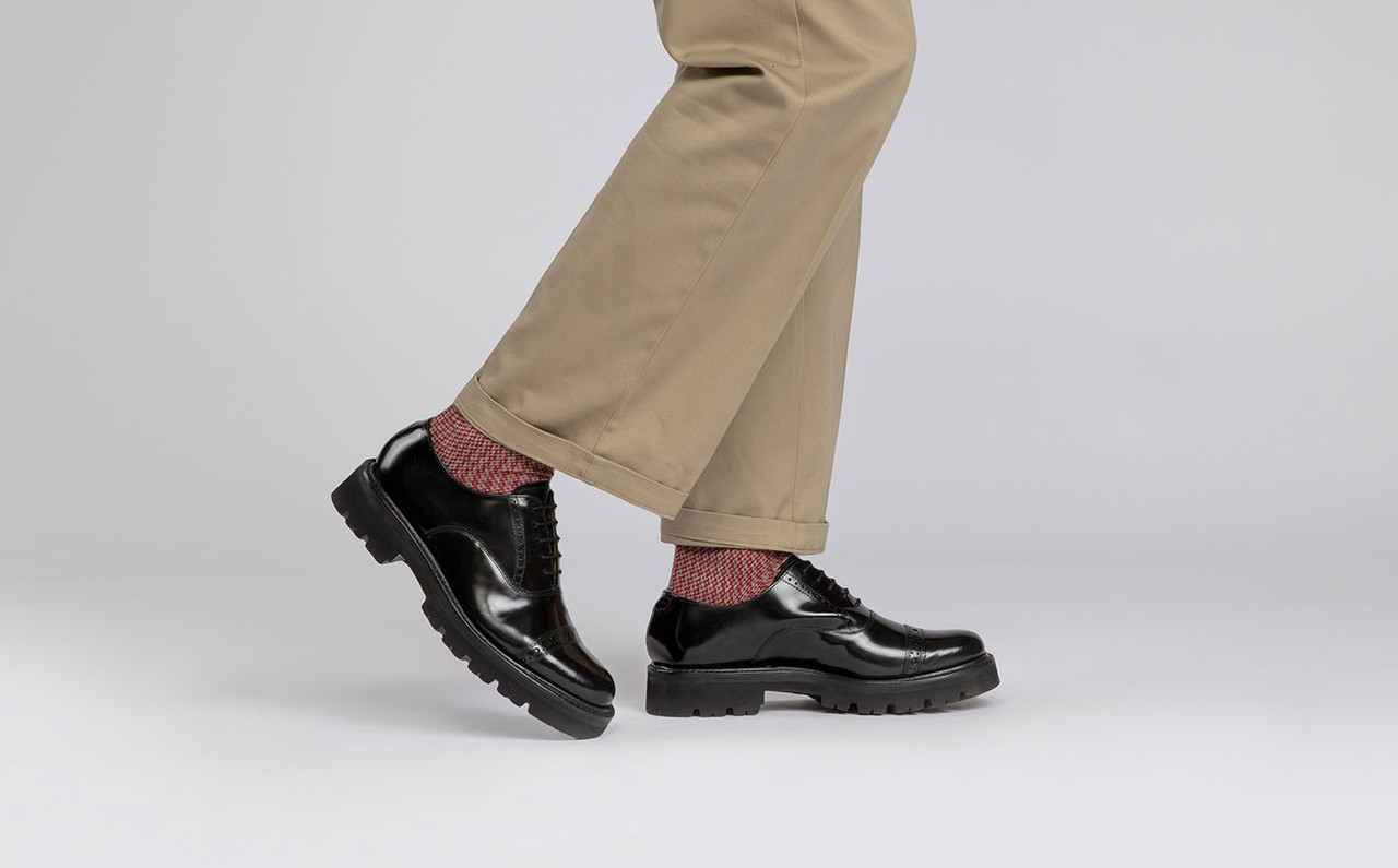Black Shoes for Men in Hi Shine Leather 