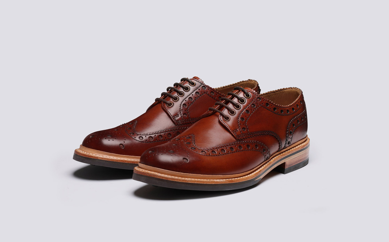 Grenson black brogues new arrivals