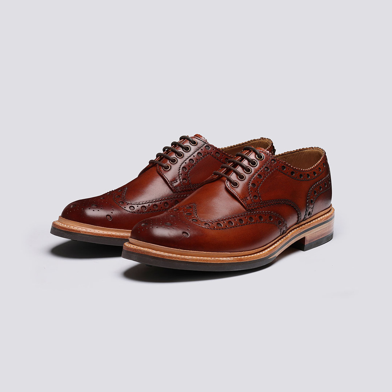 Grenson discount burgundy brogue