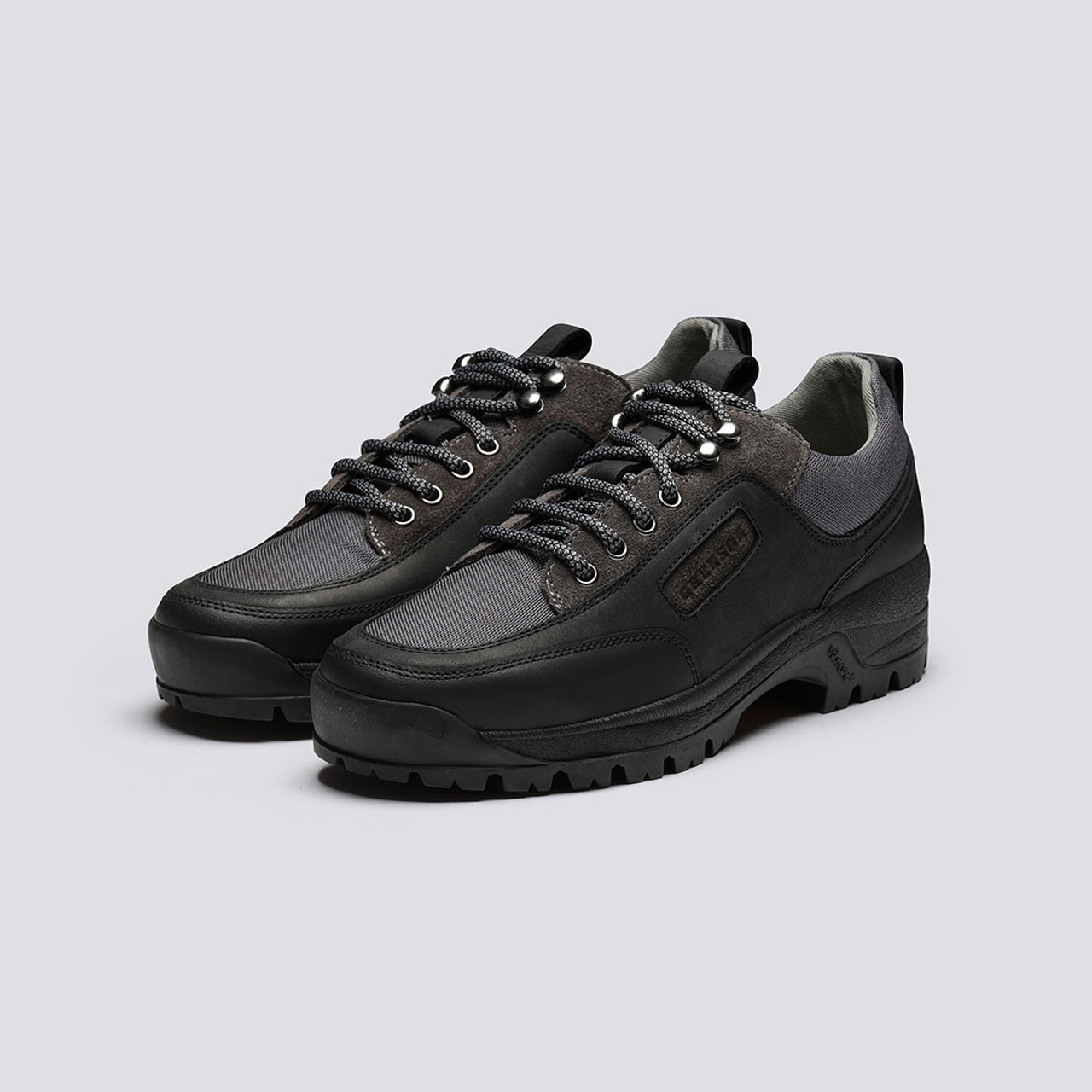 Sneaker 54 Walking Shoes for Women in Black Leather Grenson