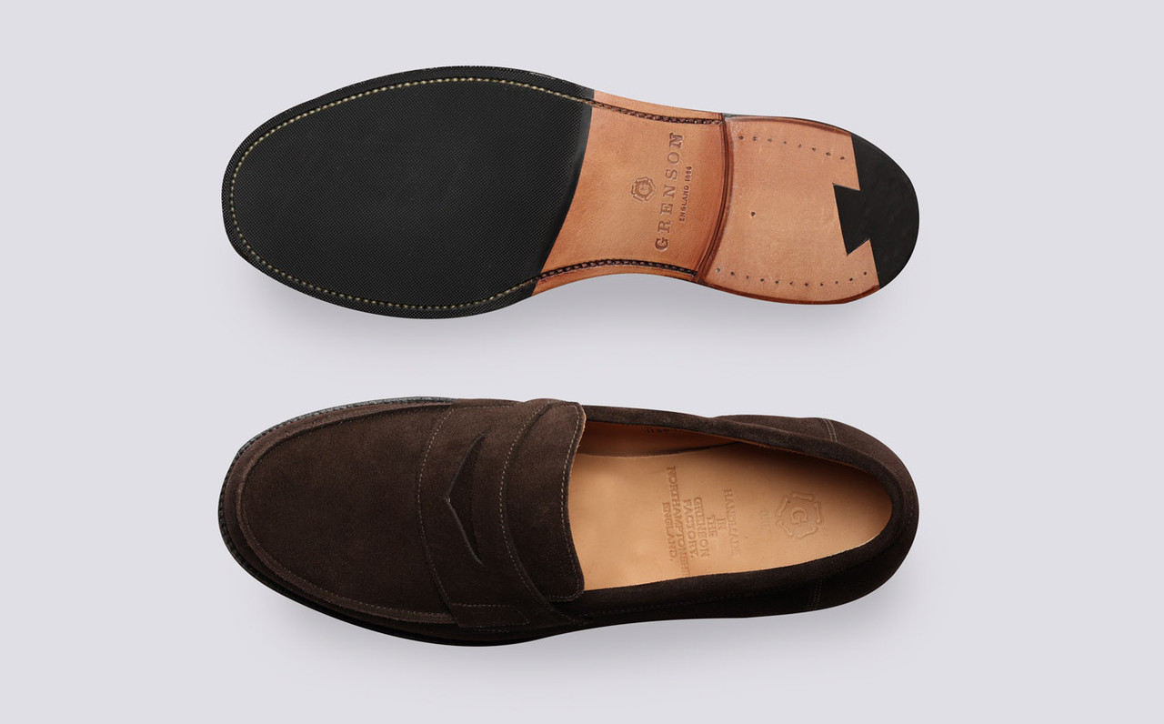 Grenson suede loafers discount