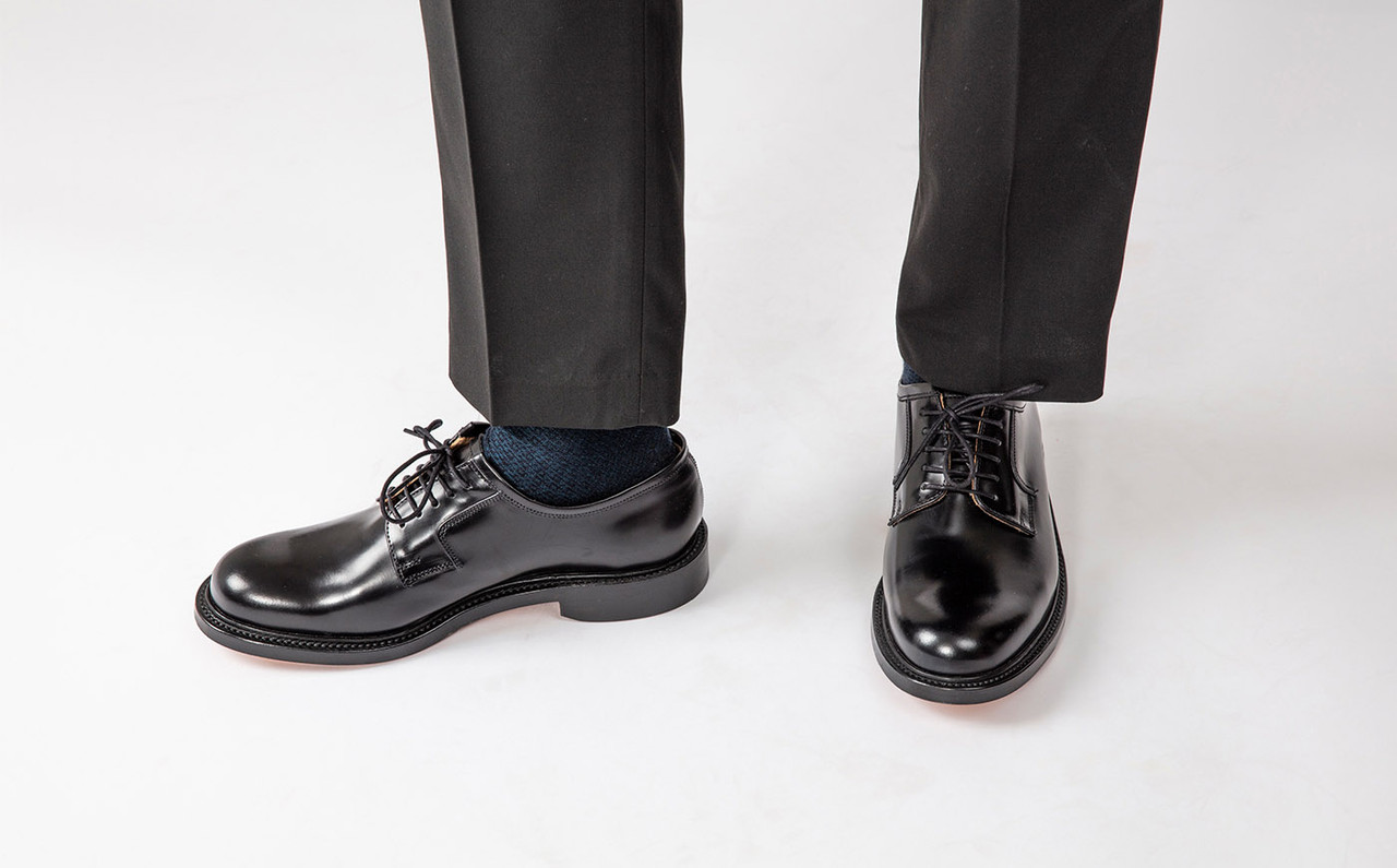 Mens black discount leather derby shoes