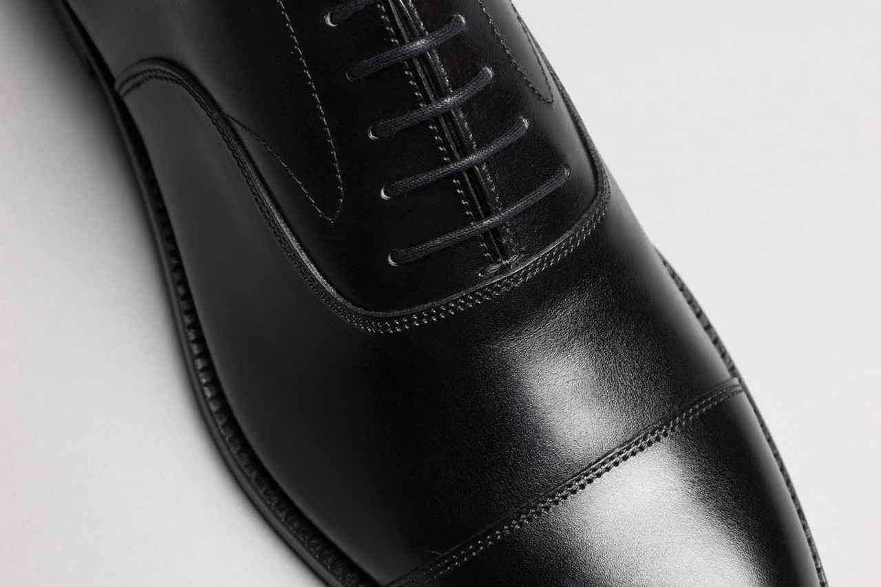 GRENSON Men\'s Evening / Oxford Shoe Black Lace-Up Patent-Look Formal Sz UK 11 GRENSON Black Patent Derby - ASHOEHUB.COM main image 3