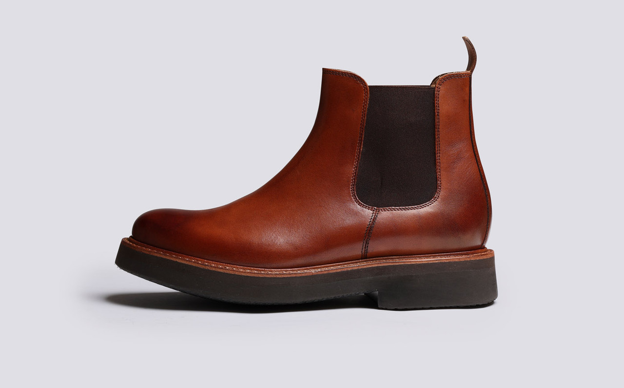 Colin Chelsea Boots for Men in Tan Leather |