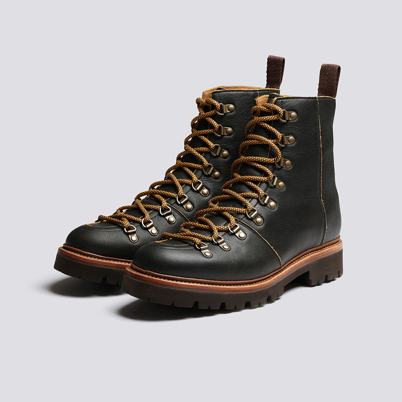 Brady | Hiker Boots for Men in Brown Vintage Softie | Grenson
