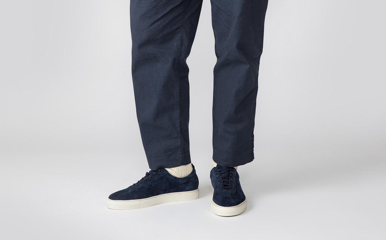 Mens Sneakers in Midnight Suede | Grenson