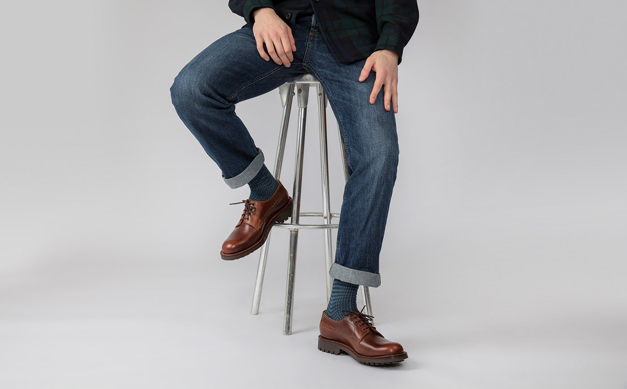 Victor Mens Shoes in Brown Chromexcel Grenson