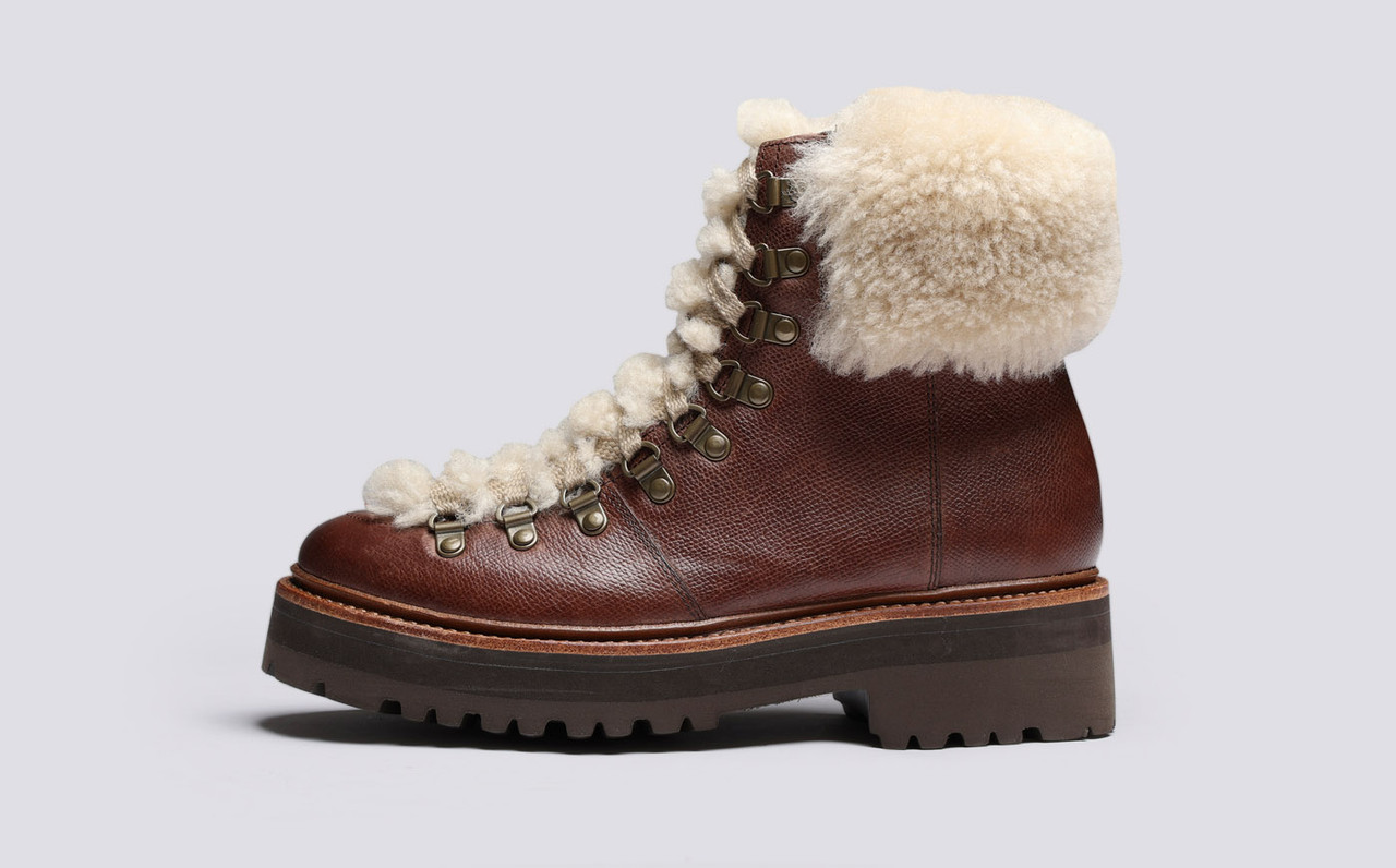 Grenson fur lined boots clearance