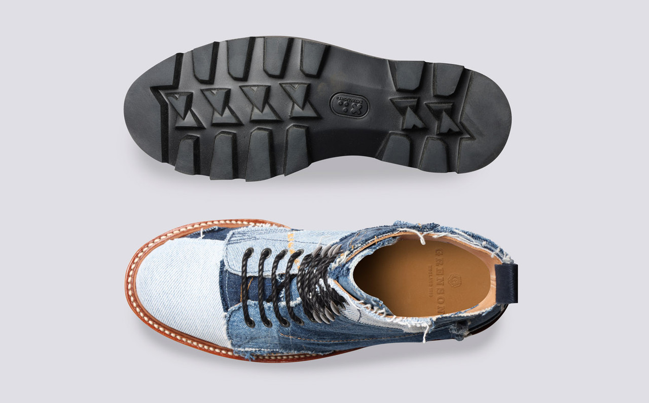 Balmain denim boots cheap