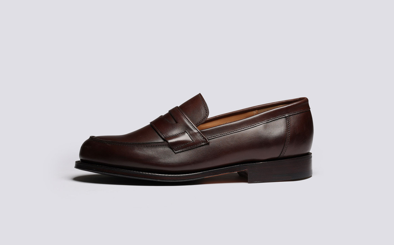 Epsom | Mens Loafers in Brown Burnished 