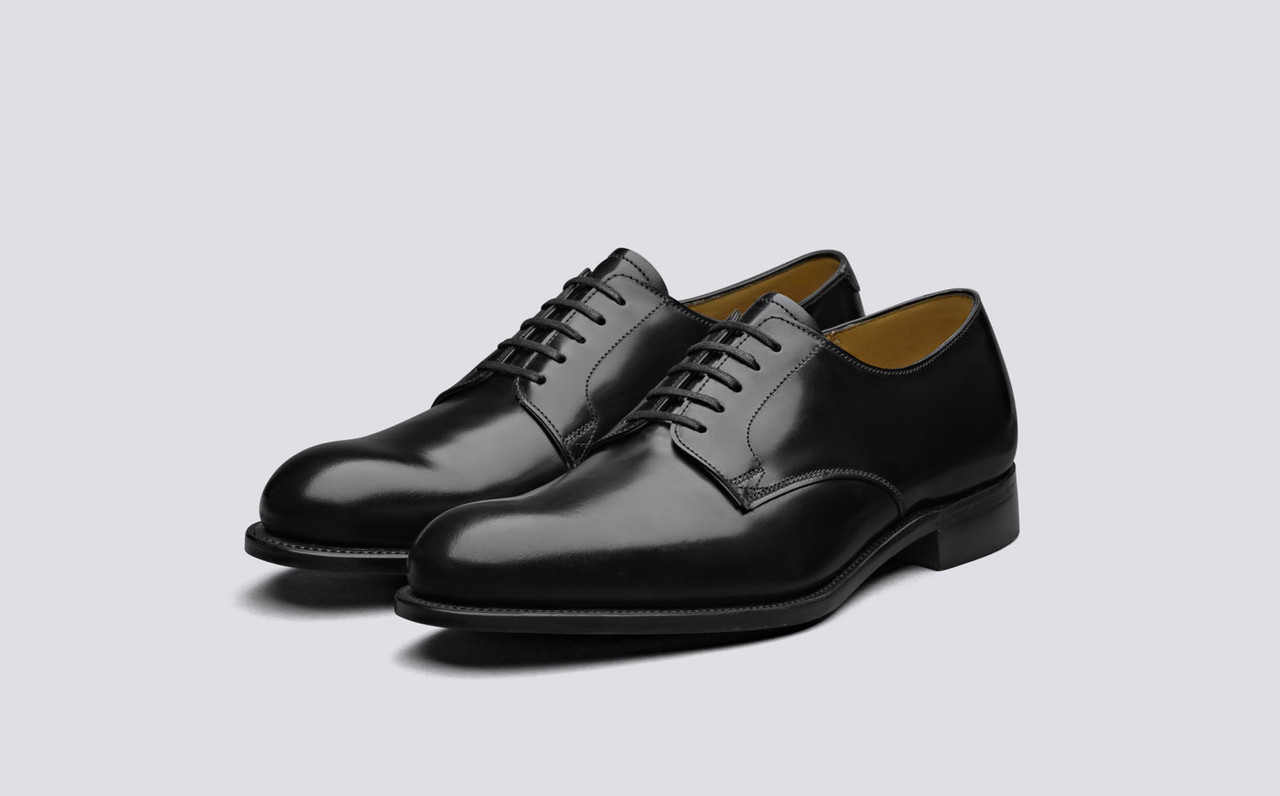 Rosebery | Mens Derby Shoes in Black 