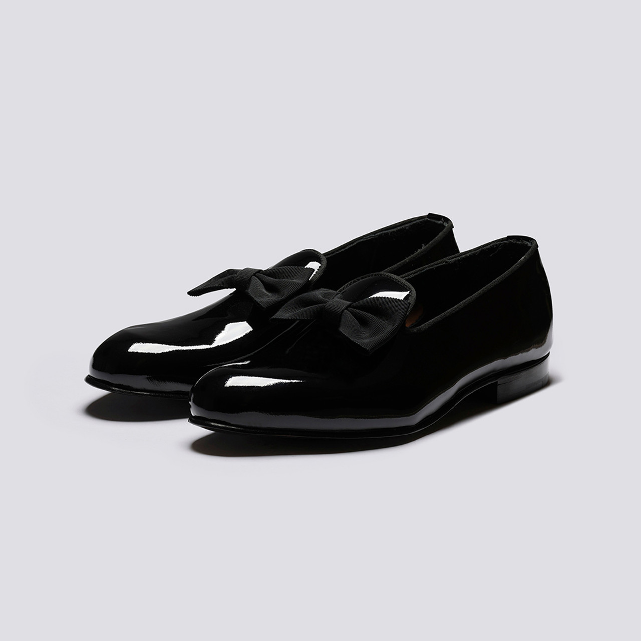 Mens patent leather clearance slip on shoes