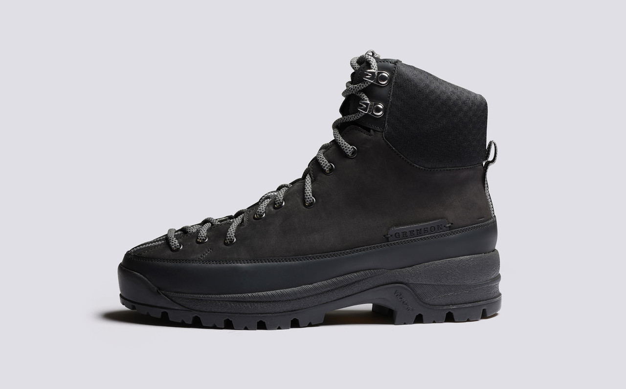 Sneaker 71 Womens Boots in Black on Vibram Sole Grenson