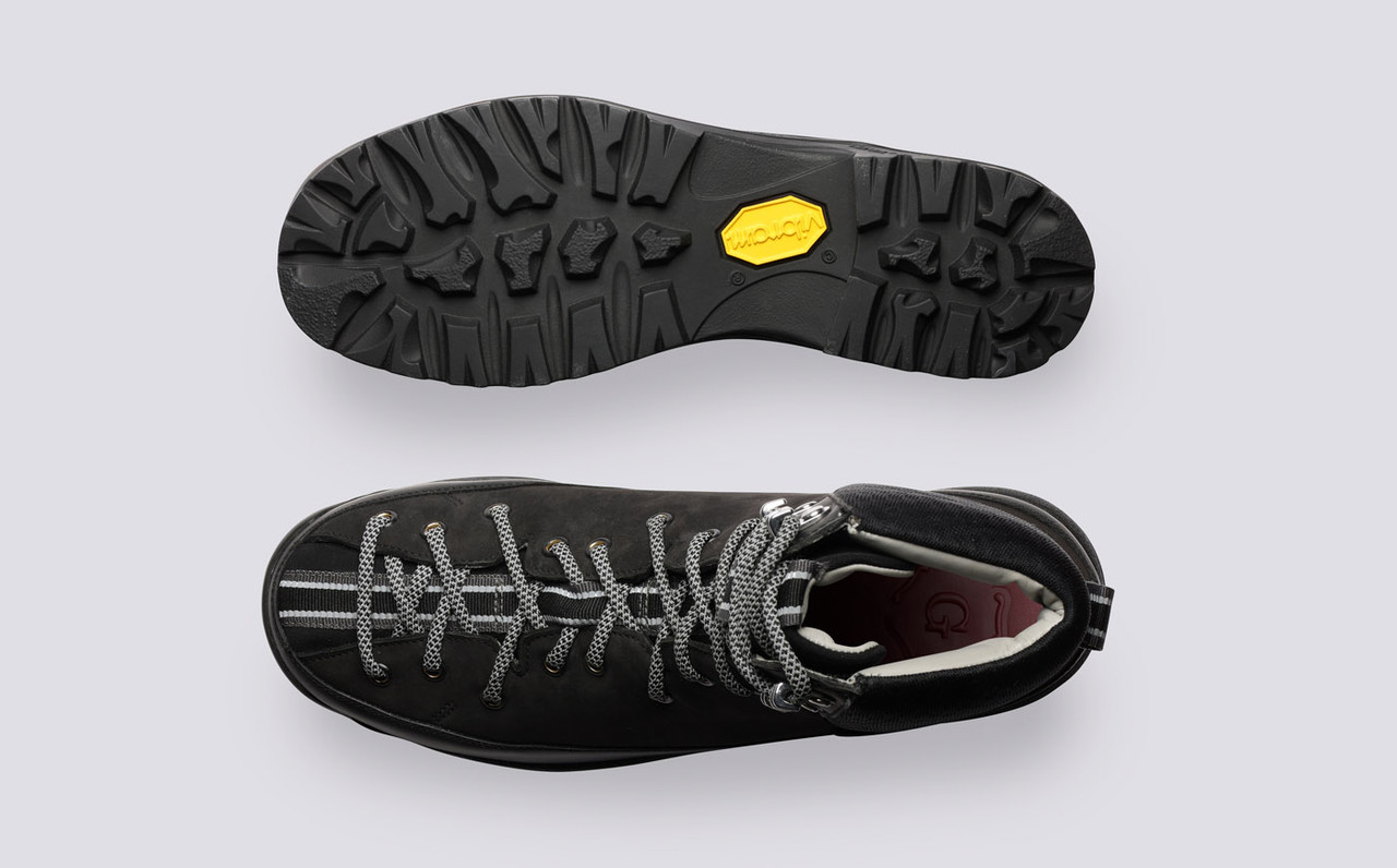 Sneaker 71 Womens Boots in Black on Vibram Sole Grenson