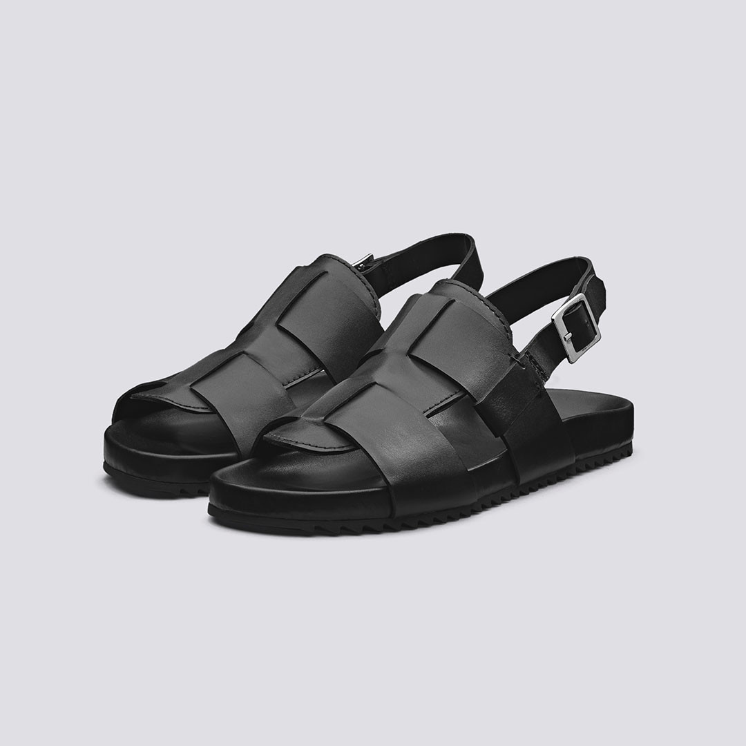 Wiley | Mens Sliders with Ankle Straps 