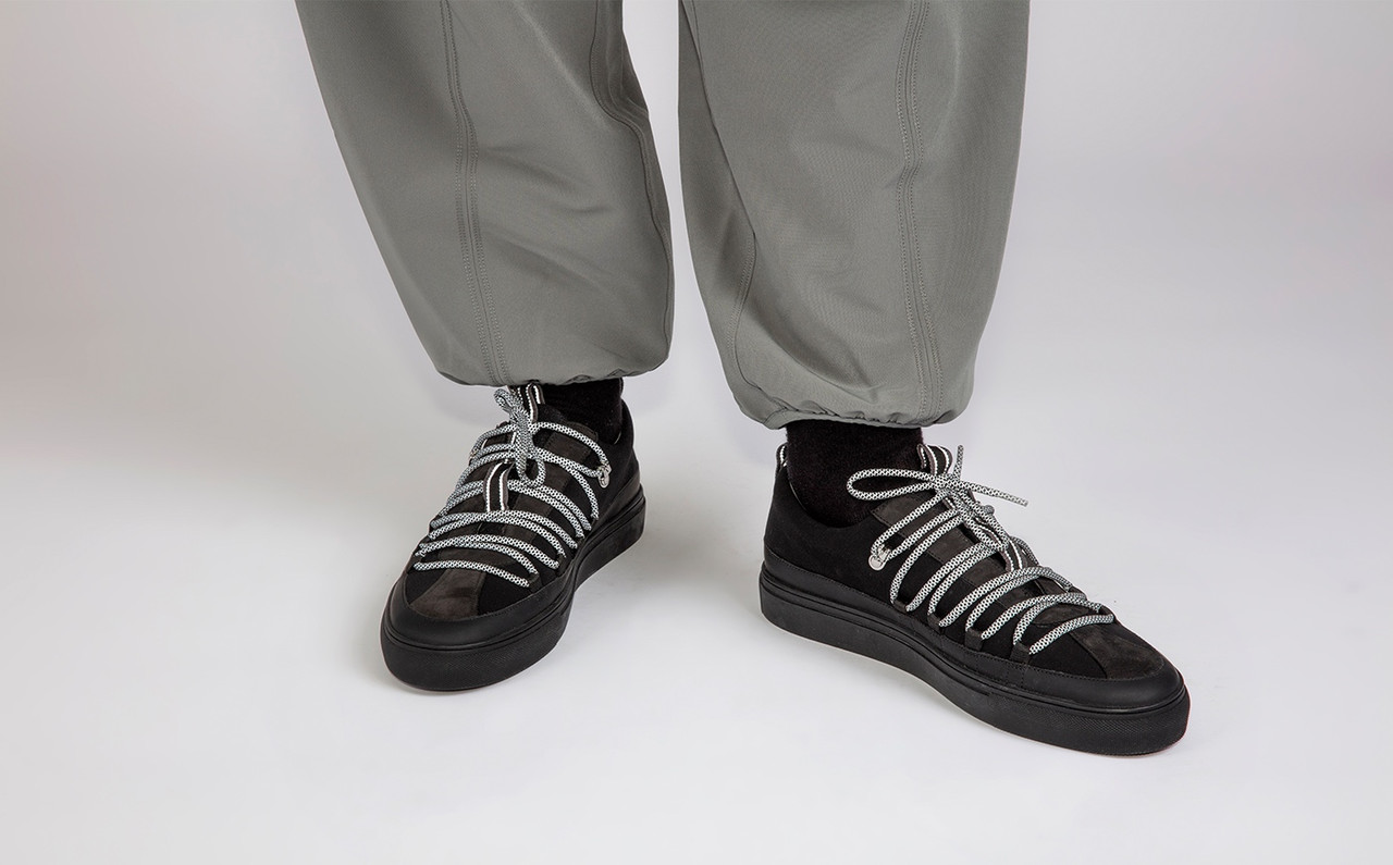 Grenson sale black trainers