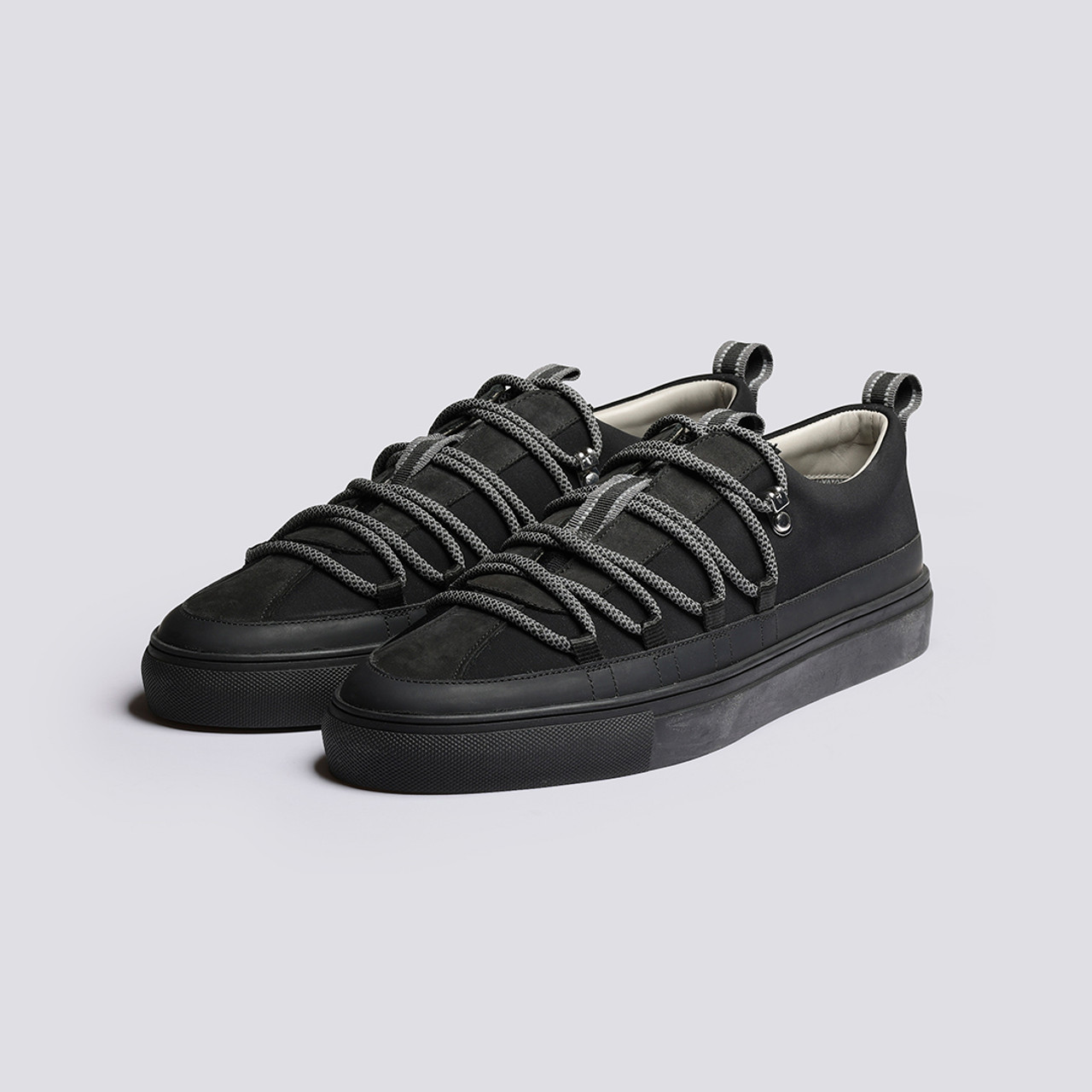 Sneaker 68 Mens Sneakers in Black with Mudguard Grenson