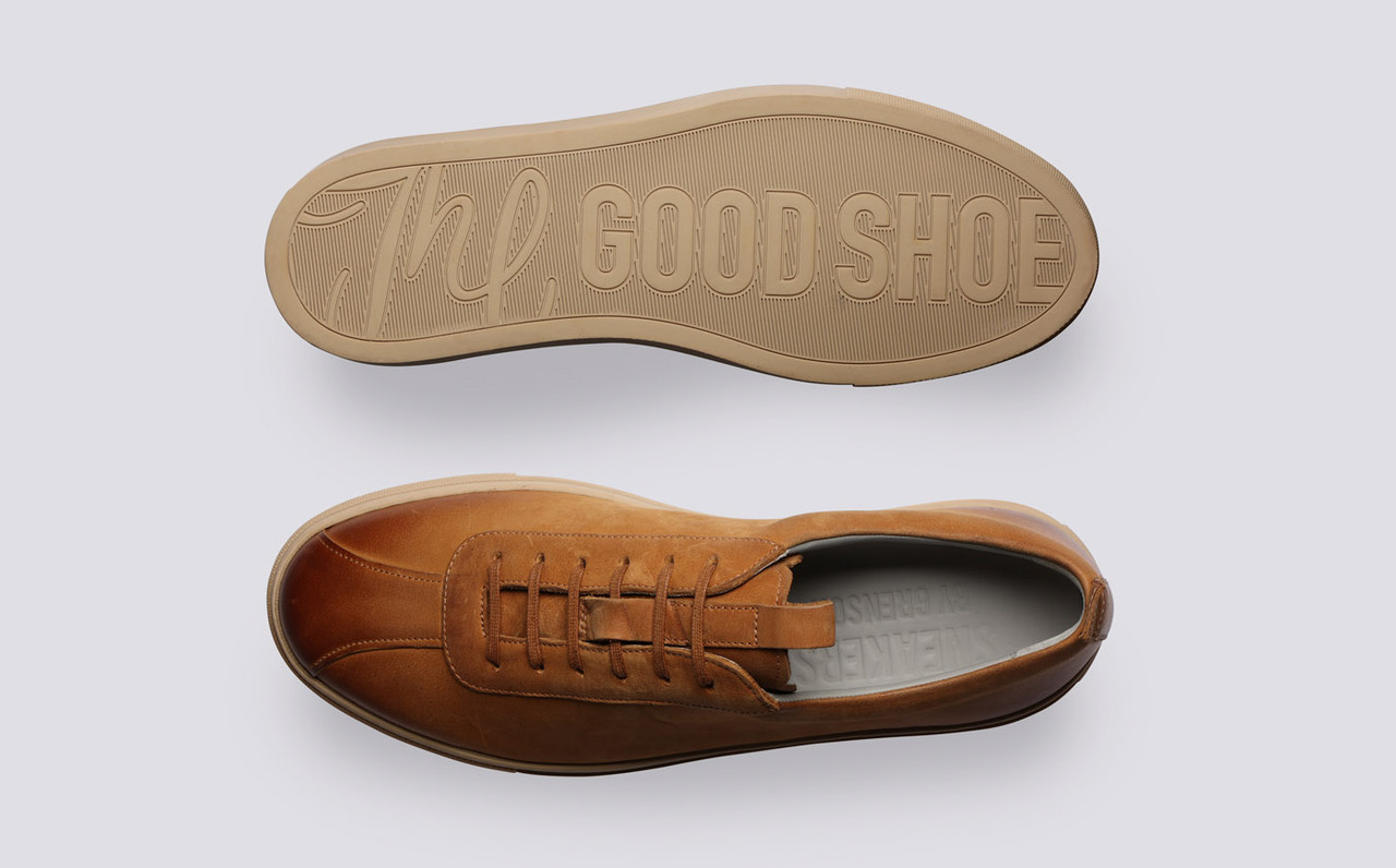 Sneaker 1 Mens Sneakers in Ginger Burnished Nubuck Grenson