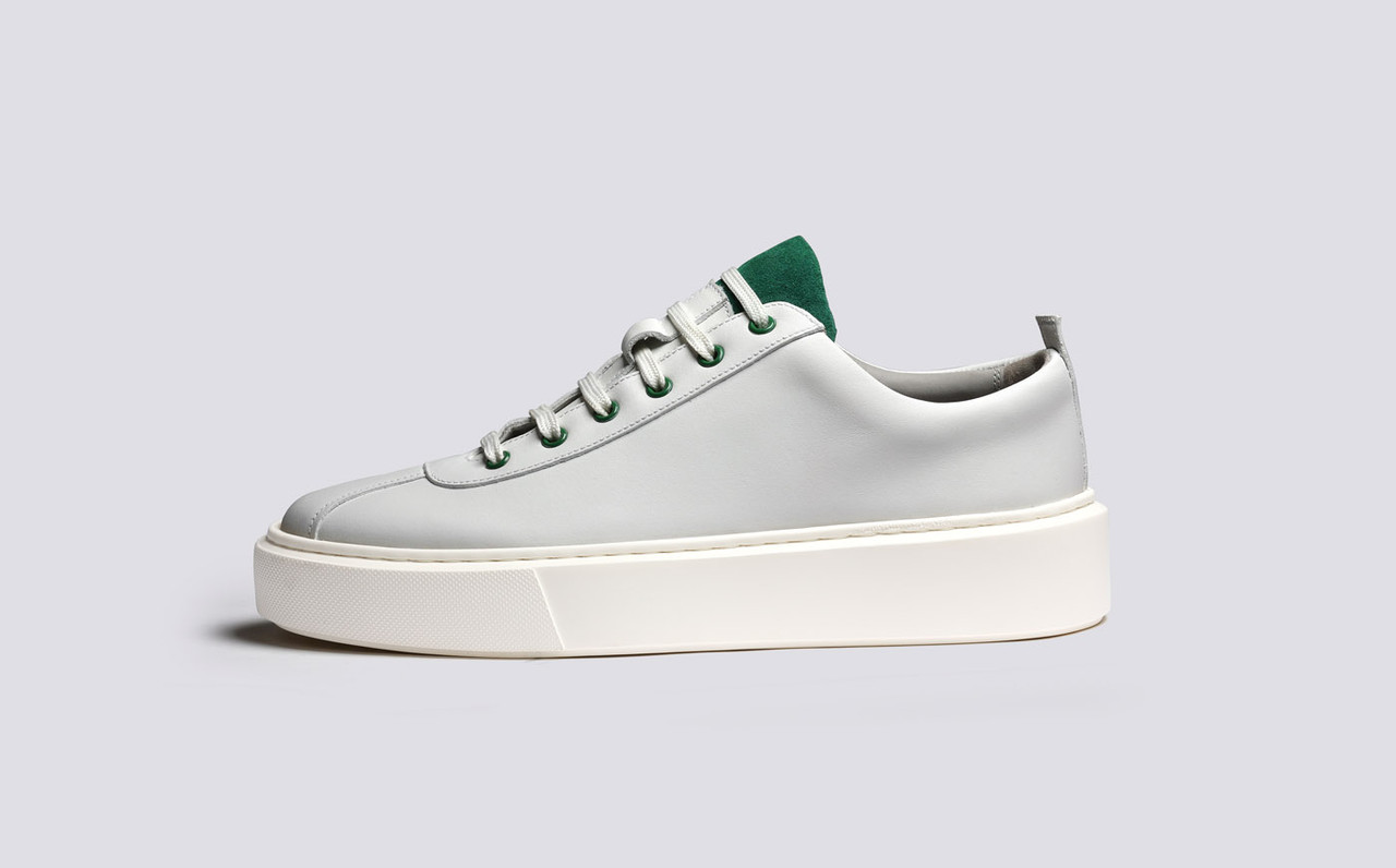 Grenson discount white trainers