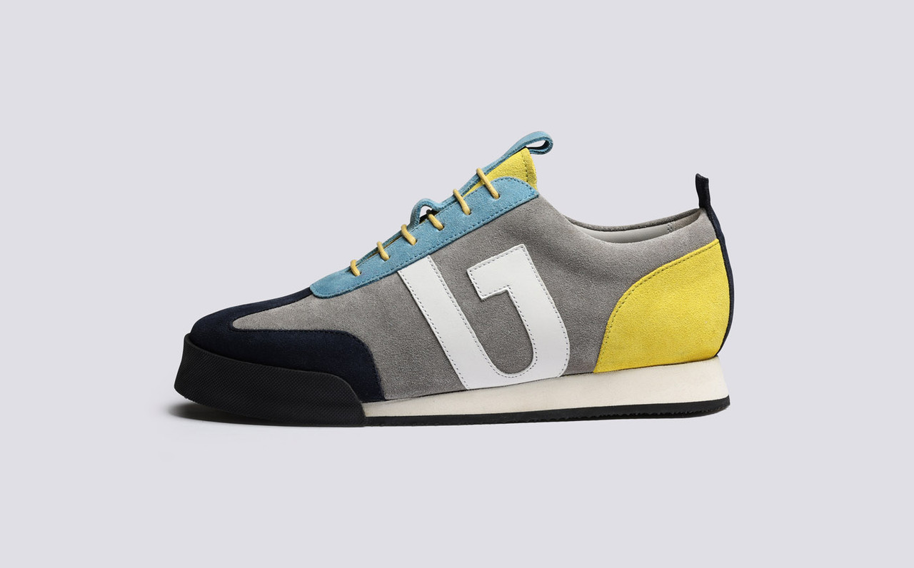 Sneaker 51 Womens Trainers in Grey Multi Suede Grenson
