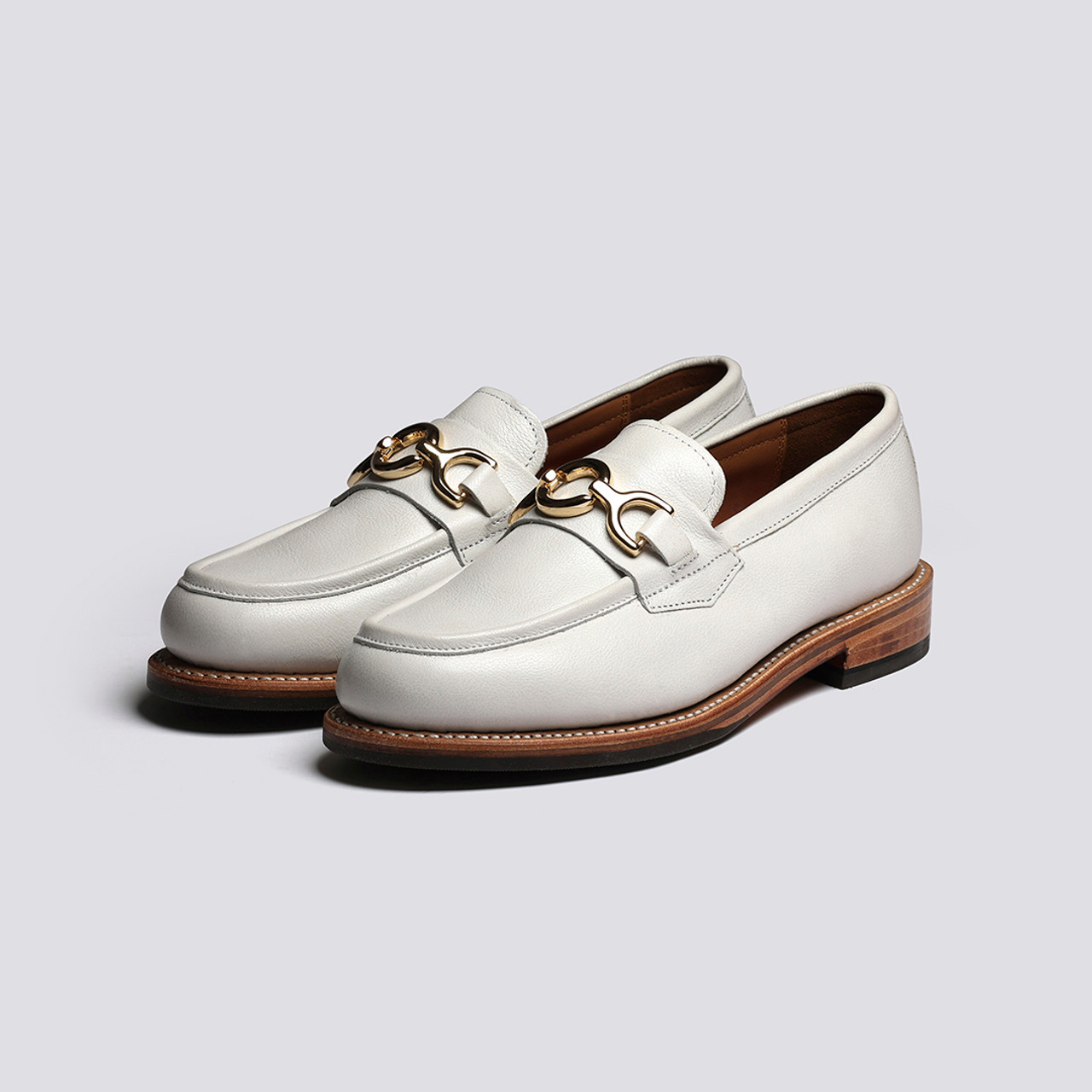 Womens white loafers sales shoes