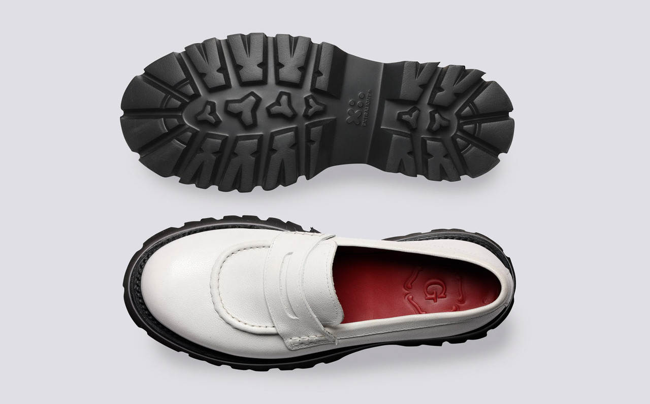 Cheap white loafers sales