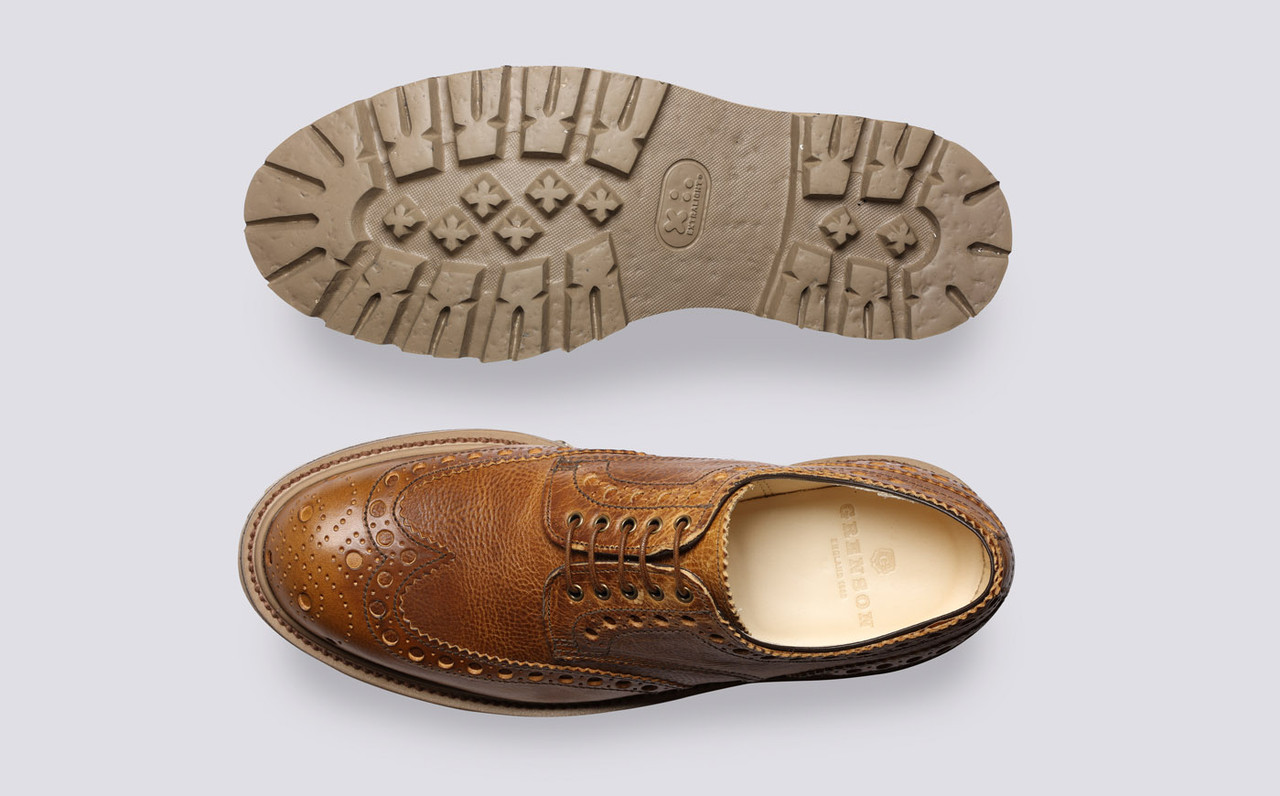 Grenson tan store brogues