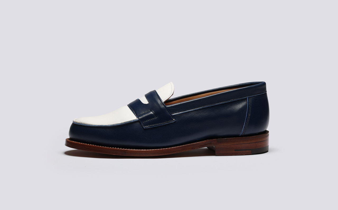 Navy blue moccasins hotsell womens