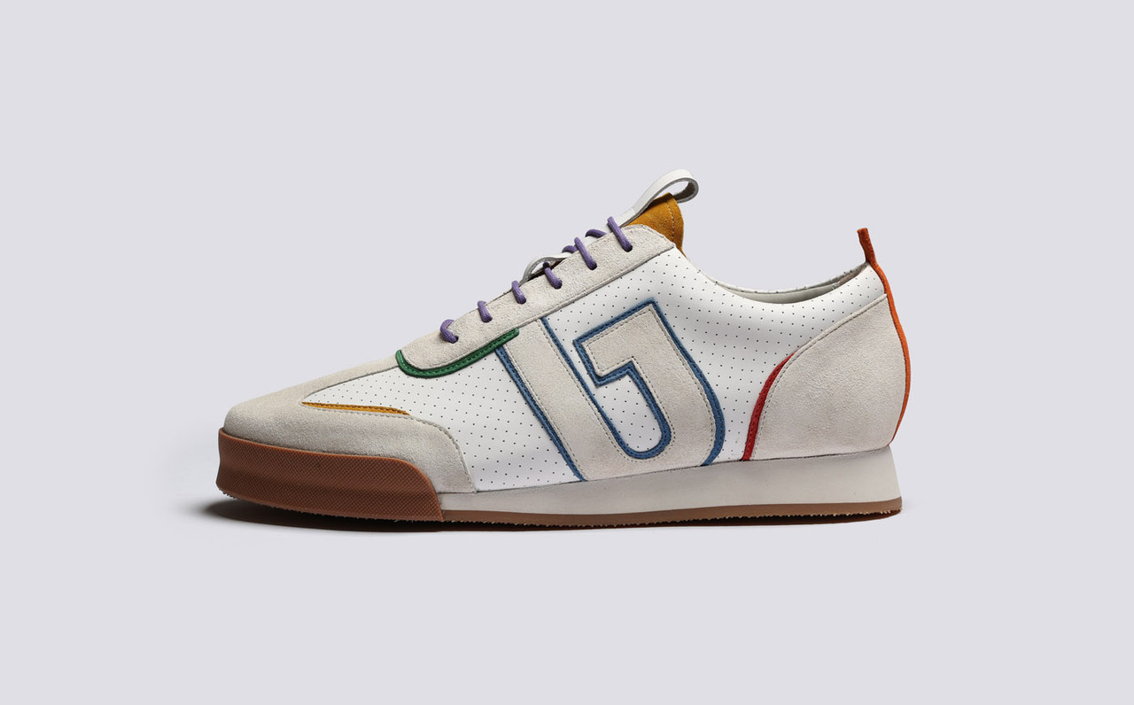 white grenson trainers