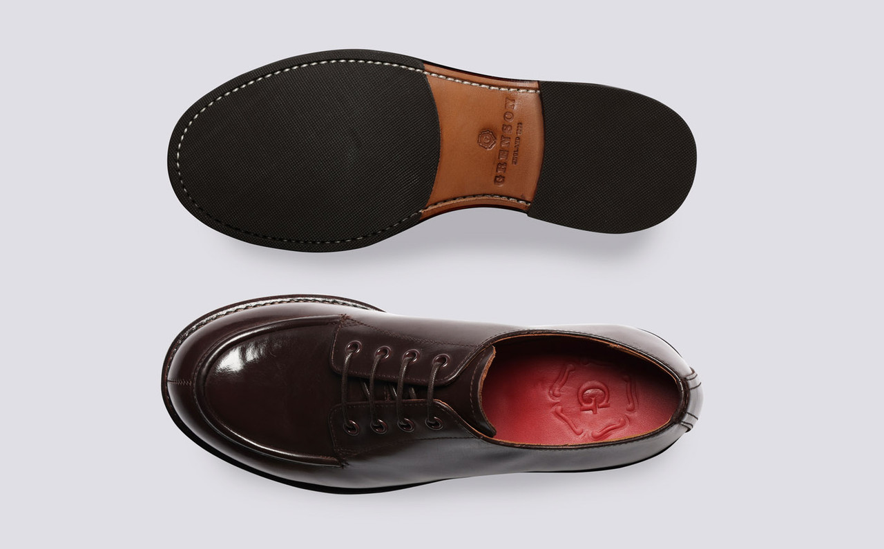 Caitlyn Womens Shoes in Brown Leather Grenson