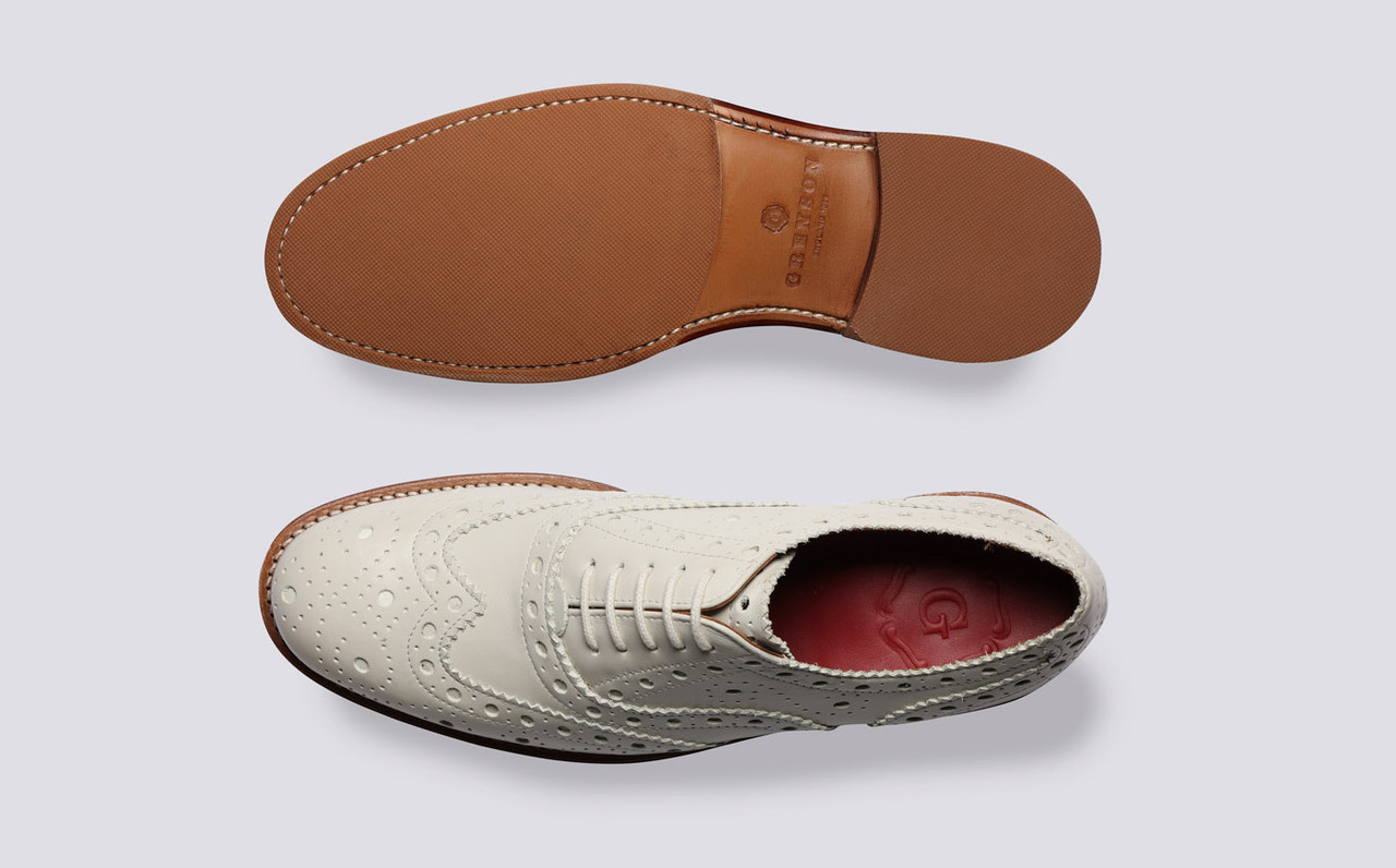 Grenson hotsell white brogues
