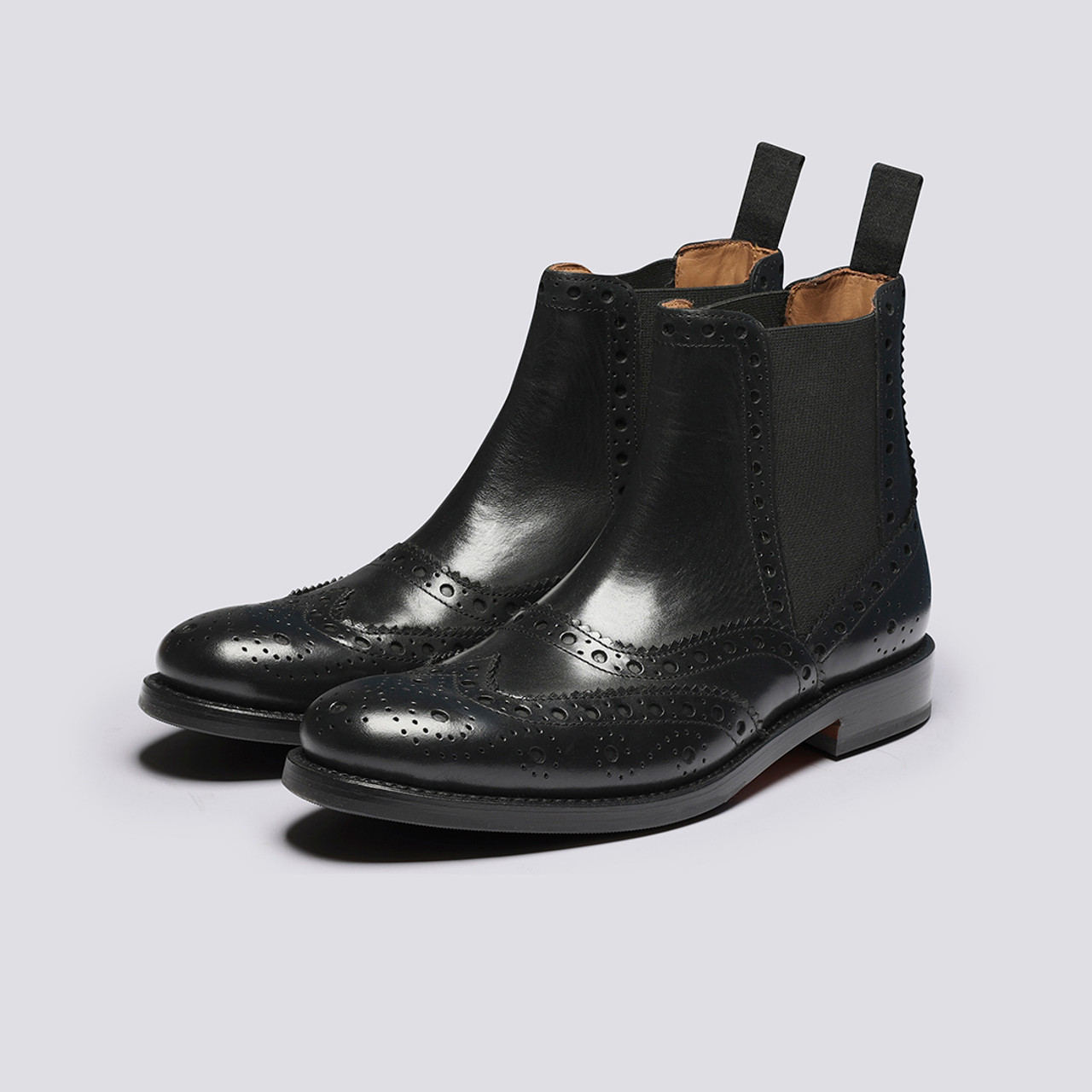 Black chelsea sale brogue boots
