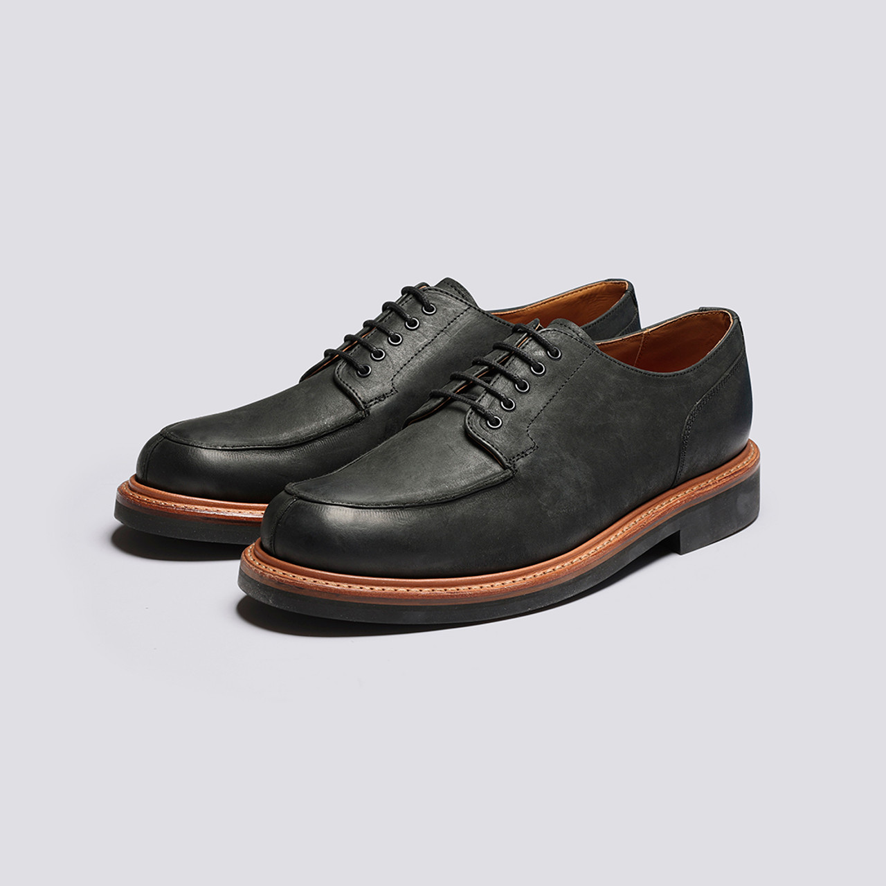 Black 2025 derby shoes