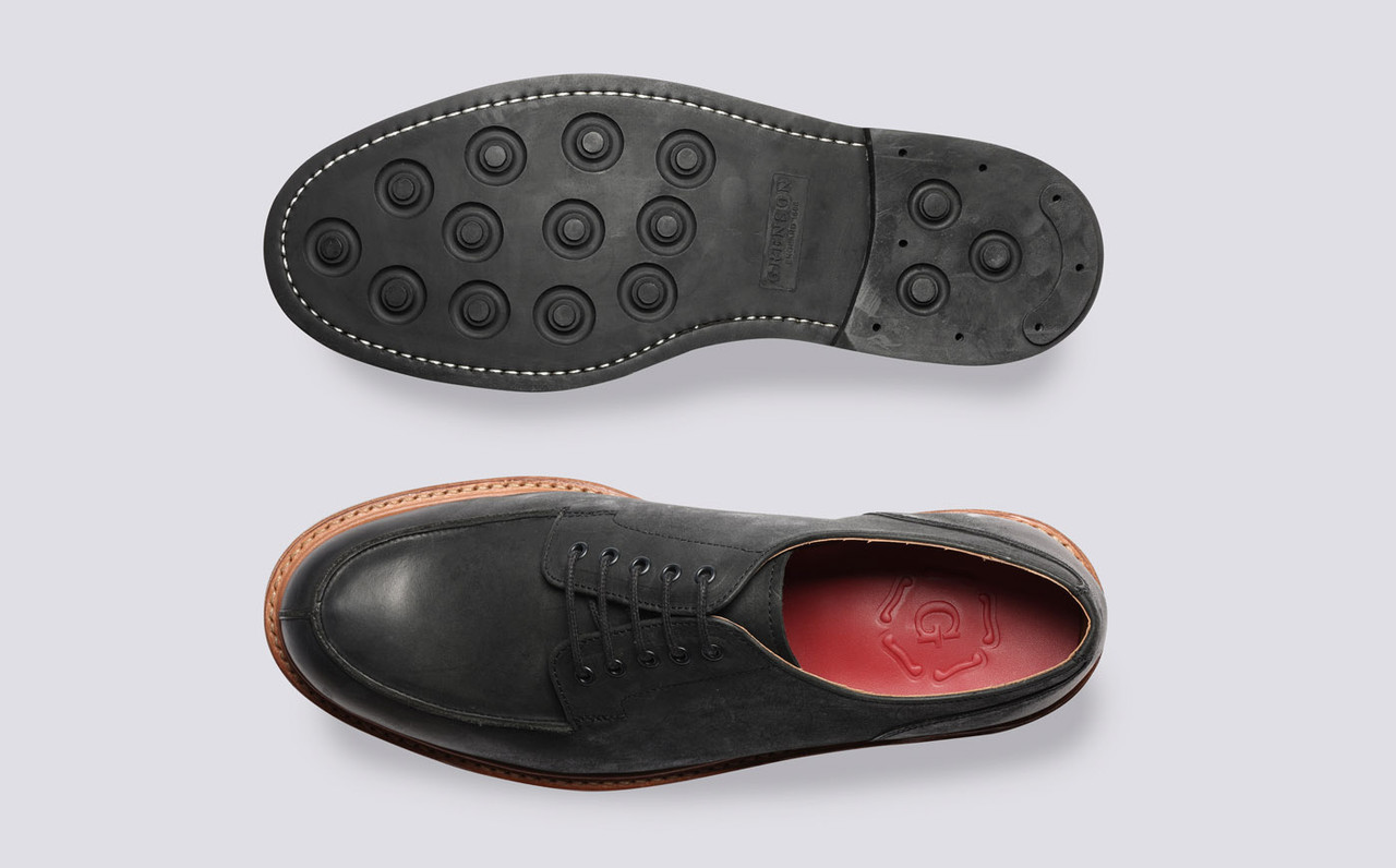 Mens black online nubuck shoes
