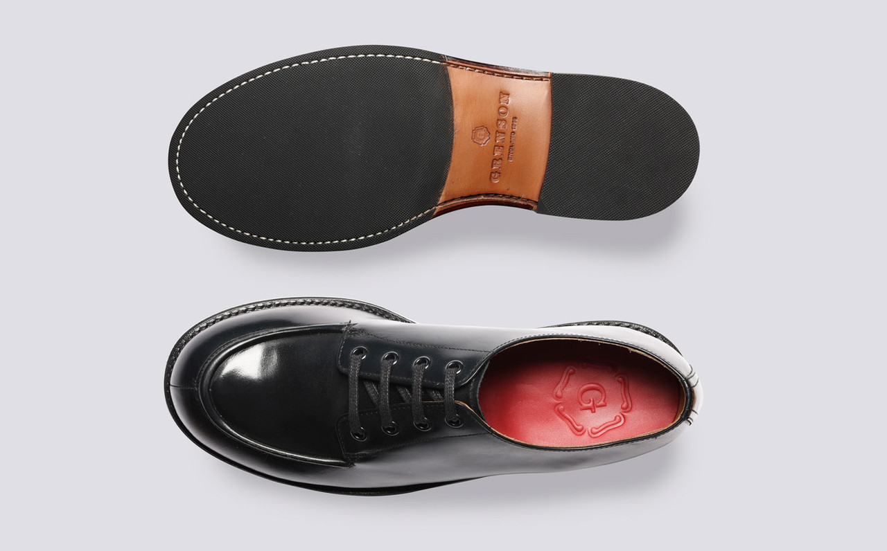 Eric | Mens Derby Shoes in Black Leather | Grenson display picture 2