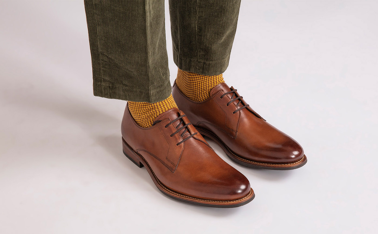 Tan derby sales shoes mens