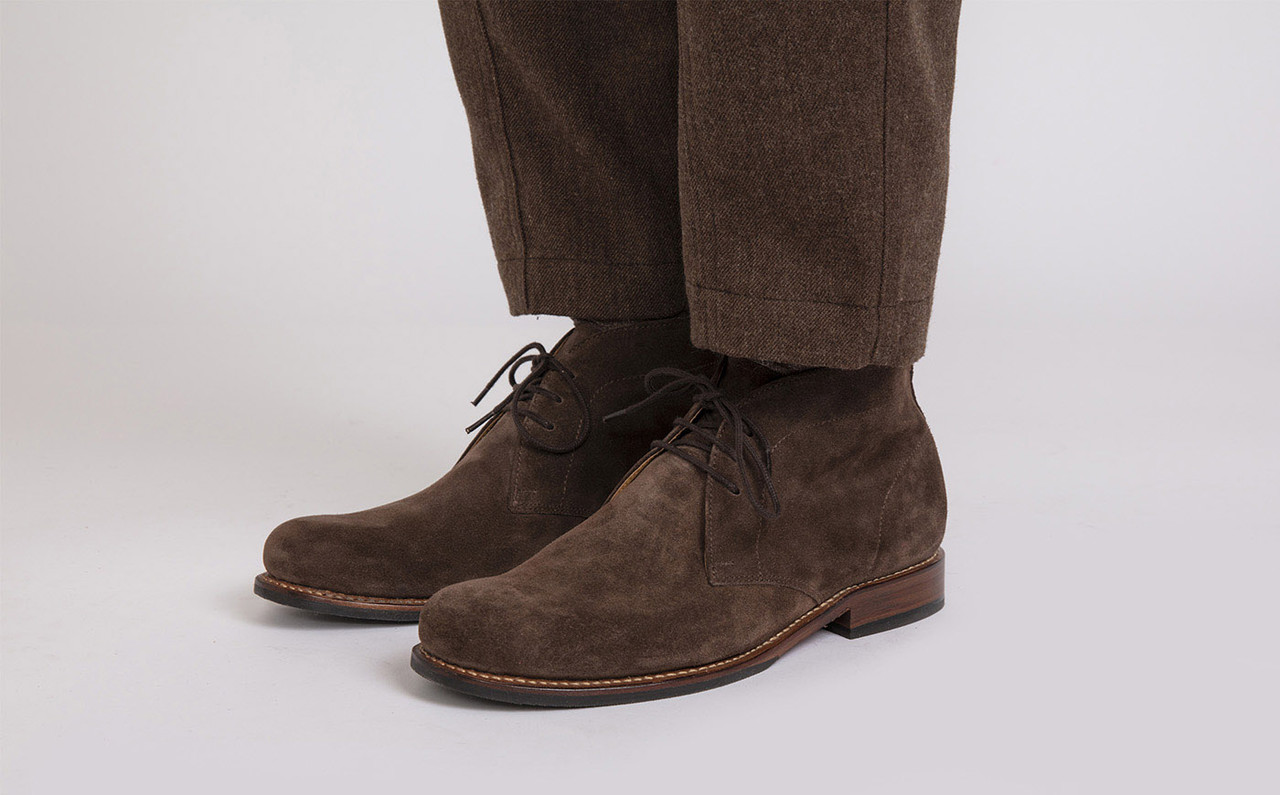Mens dark brown suede hotsell chukka boots