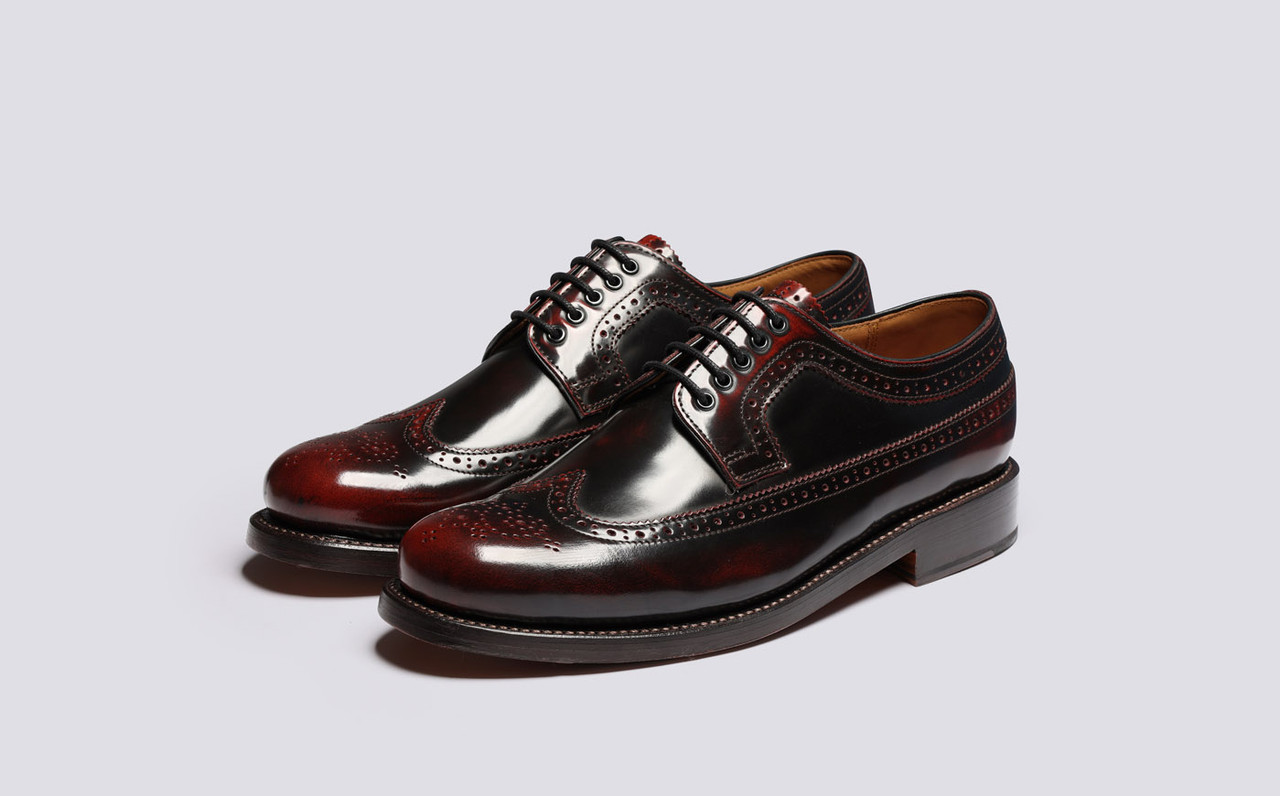 Burgundy brogues top
