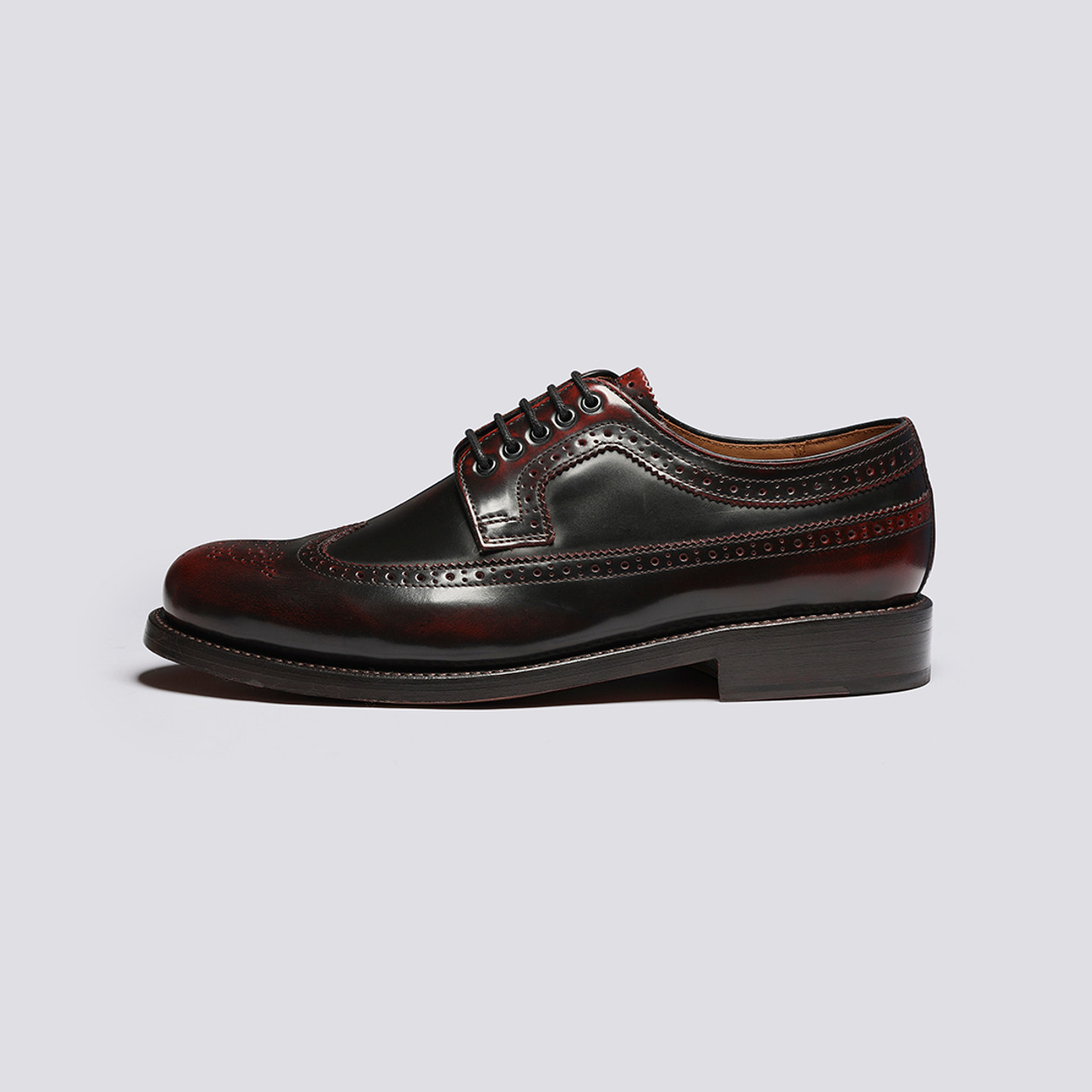 Grenson top burgundy brogue