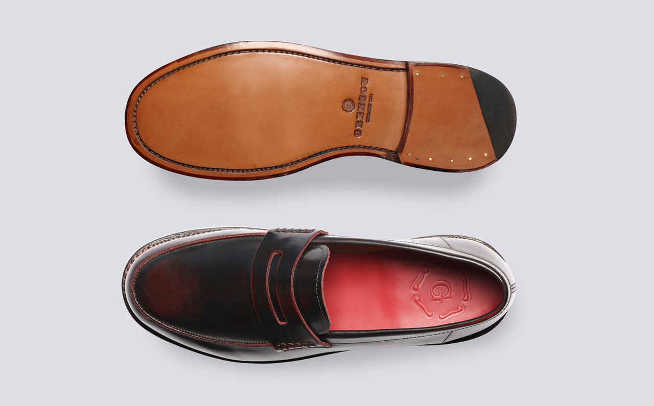Grenson discount burgundy brogue