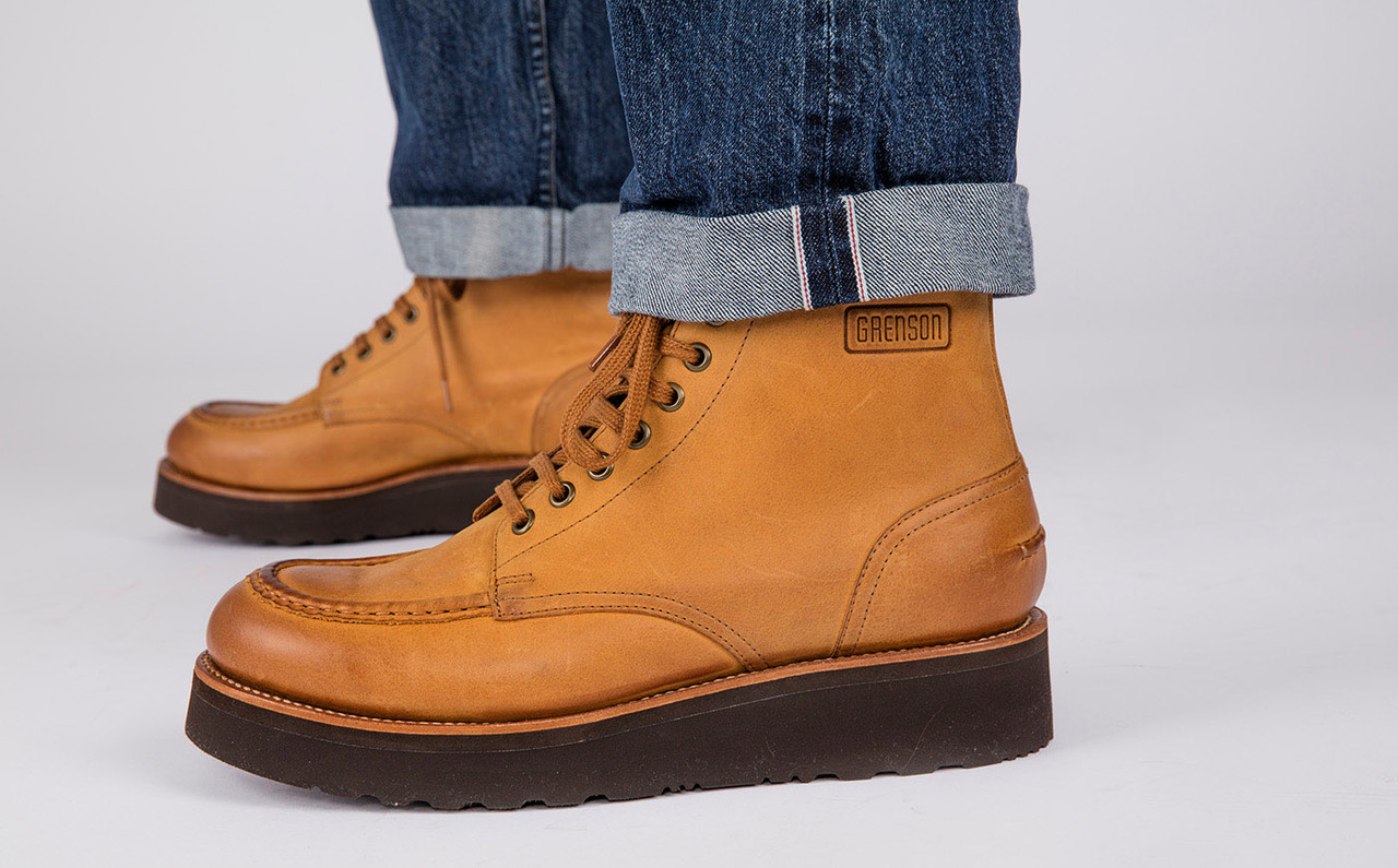 Orange store mens boots