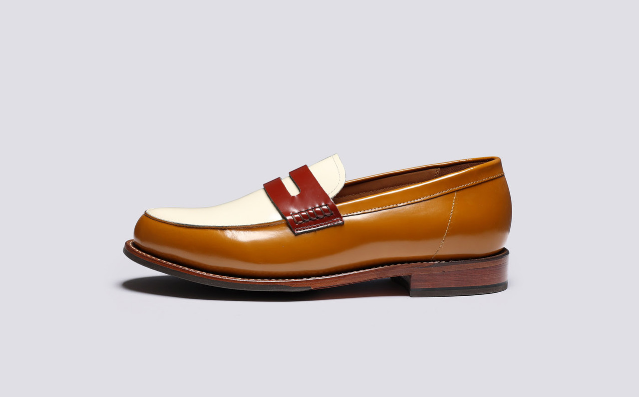 Mens tanned loafers hotsell