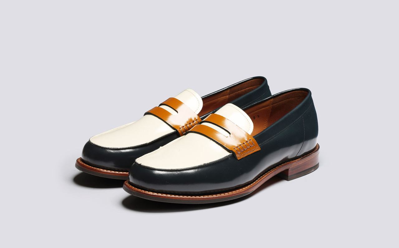 Mens discount printed loafers