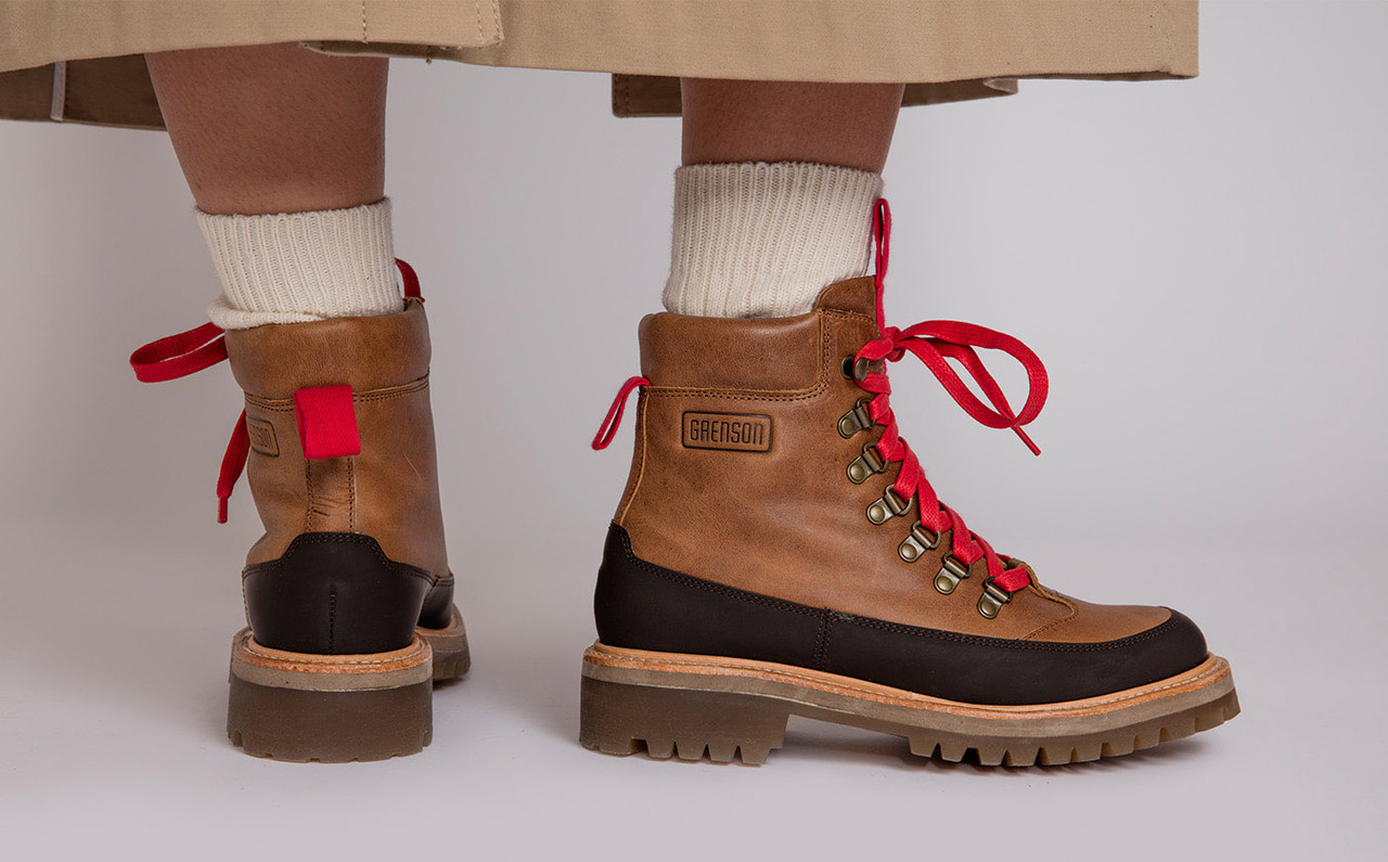 Womens leather discount hiking boot