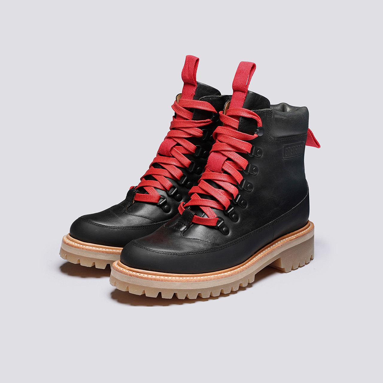 Black booties deals with red laces