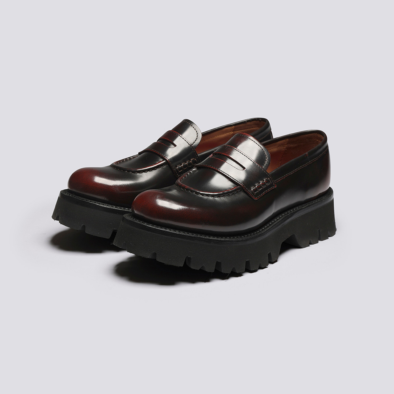 Burgundy loafers shop