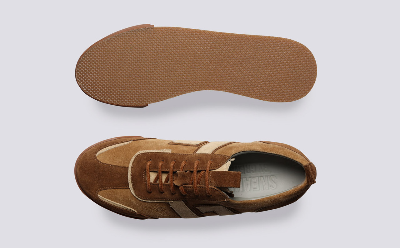 Tan suede trainers womens store