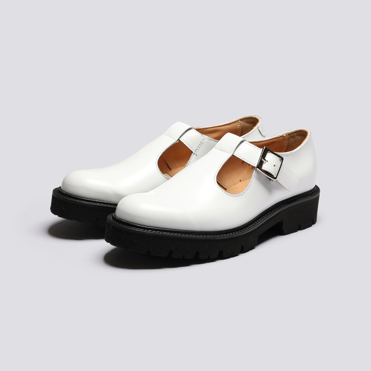 Marylebone Womens Mary Jane Sandals in White Grenson